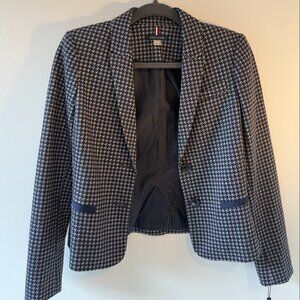 Tommy Hilfiger Women's Houndstooth Checked Blazer